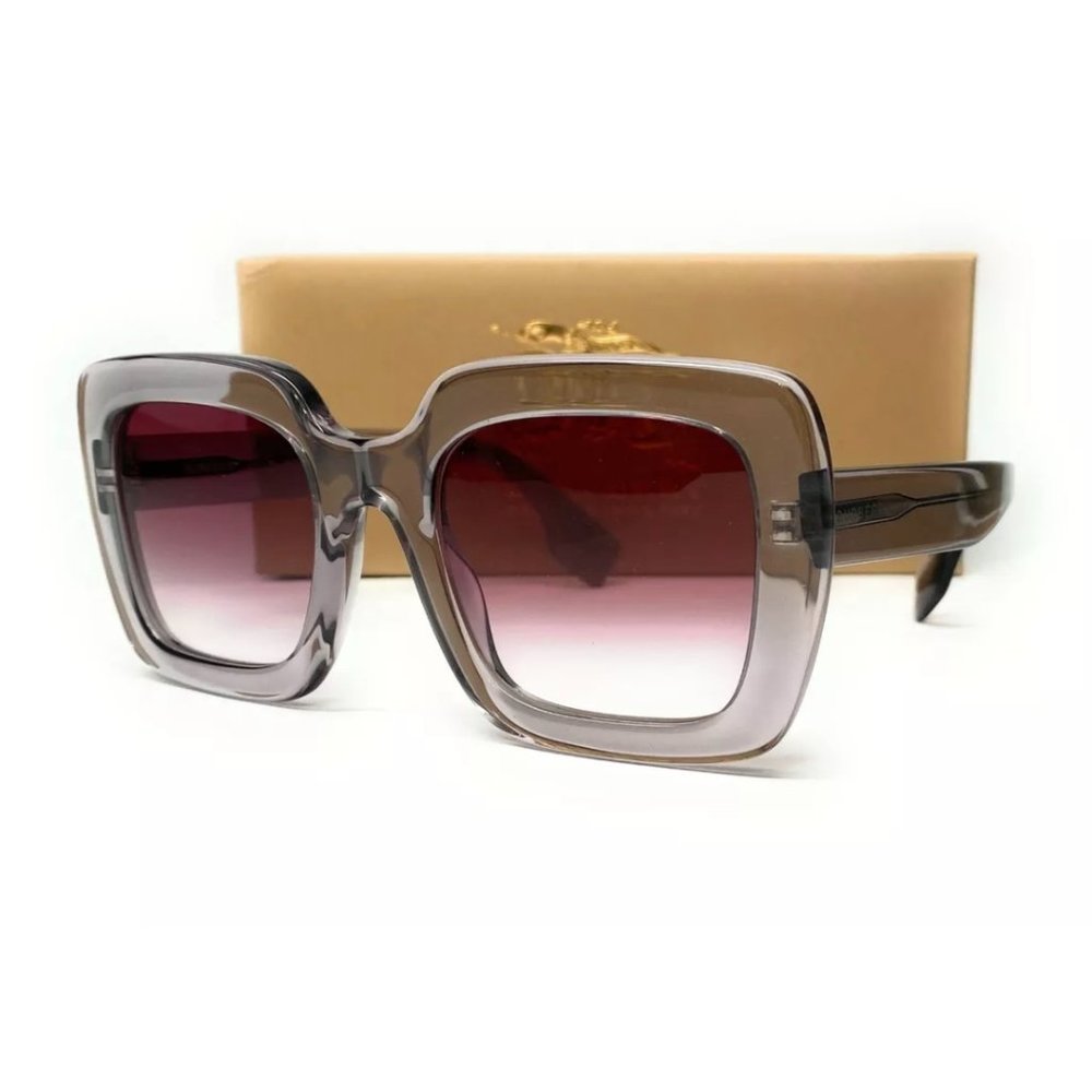 Burberry Women's Grey and Violet Sunglasses!